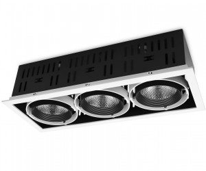 T813 BK/CH 3*12W 4200K