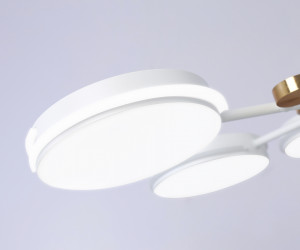 FL51635/6 WH/GD белый/золото 3000K/4200K/6400K 50W D800*780 (Без ПДУ)