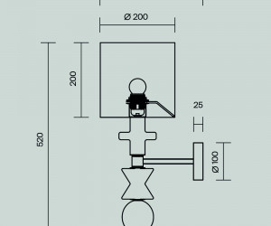 Настенный светильник (бра) Maytoni MOD298WL-01W
