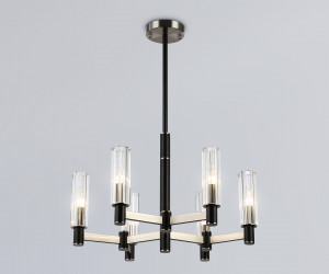 LH55501/6 SN/BK/CL сатин никель/черный/прозрачный E14*6 max 40W D570*760