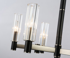 LH55501/6 SN/BK/CL сатин никель/черный/прозрачный E14*6 max 40W D570*760