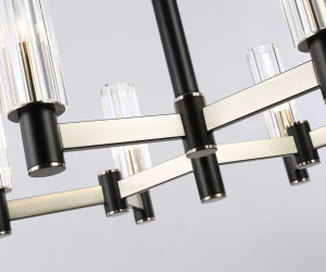 LH55501/6 SN/BK/CL сатин никель/черный/прозрачный E14*6 max 40W D570*760