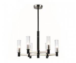 LH55501/6 SN/BK/CL сатин никель/черный/прозрачный E14*6 max 40W D570*760