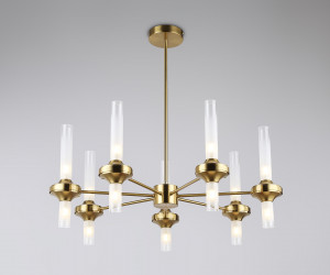 LH55360/14 BS/CL латунь/прозрачный G9/14 max 30W D750*690