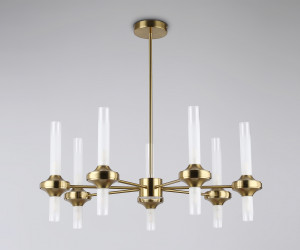 LH55360/14 BS/CL латунь/прозрачный G9/14 max 30W D750*690