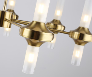 LH55360/14 BS/CL латунь/прозрачный G9/14 max 30W D750*690