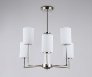 LH56211/6 SN/FR никель/белый матовый E27/6 max 60W D600*600