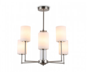 LH56211/6 SN/FR никель/белый матовый E27/6 max 60W D600*600