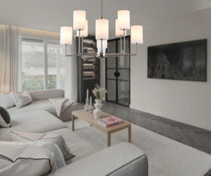 LH56213/8 SN/FR никель/белый матовый E27/8 max 60W D700*600