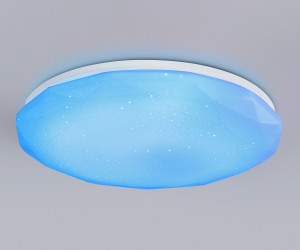 FZ418 WH белый IP20 66W 3000K-6500K+RGB D480*65 (ПДУ ИК)