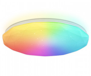 FZ418 WH белый IP20 66W 3000K-6500K+RGB D480*65 (ПДУ ИК)