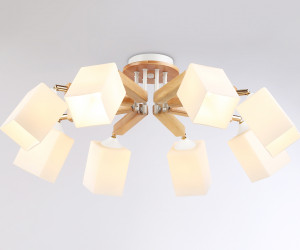 TR9522/8 WH/GD/FR белый/золото/белый матовый E27*8 max 40W D790*260