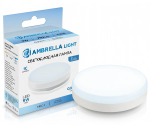 530906 LED GX53 9W IC 6400K 175-265V