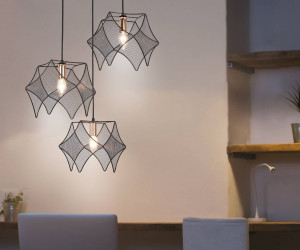 TR8427/3 BK/GD черный/золото E14/3 max 40W D510*1000