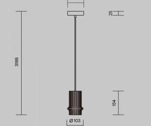 Подвесной светильник Maytoni MOD430PL-L5W3K