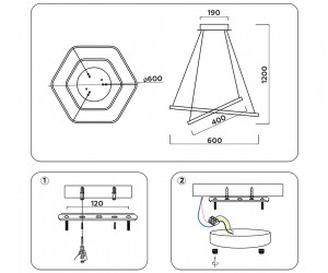 FL360/2 WH белый 4200K 48W D400/600*1200 (без ПДУ)