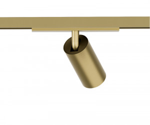 DK5740-SB Светильник для трека SHINE SPOT со светодиодом, D35*H70, 48V DC, 6W, RA?90, 3000K, IP20, сатинированная латунь, алюминий