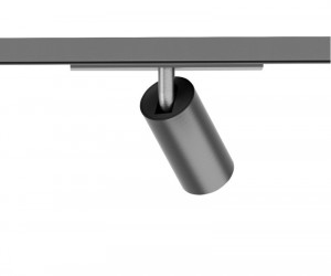 DK5740-DN Светильник для трека SHINE SPOT со светодиодом, D35*H70, 48V DC, 6W, RA?90, 3000K, IP20, темный никель, алюминий