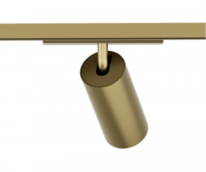 DK5741-SB Светильник для трека SHINE SPOT со светодиодом, D45*H100, 48V DC, 10W, RA?90, 3000K, IP20, сатинированная латунь, алюминий