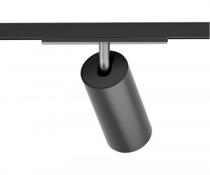 DK5741-DN Светильник для трека SHINE SPOT со светодиодом, D45*H100, 48V DC, 10W, RA?90, 3000K, IP20, темный никель, алюминий