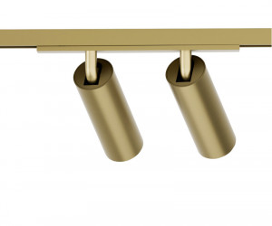 DK5742-SB Светильник для трека SHINE SPOT со светодиодом, D35*H100, 48V DC, 8W*2 , RA?90, 3000K, IP20, сатинированная латунь, алюминий