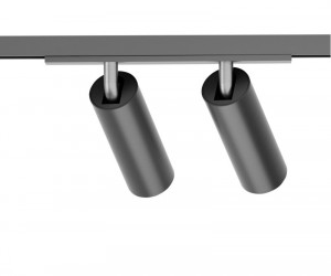 DK5742-DN Светильник для трека SHINE SPOT со светодиодом, D35*H100, 48V DC, 8W*2 , RA?90, 3000K, IP20, темный никель, алюминий