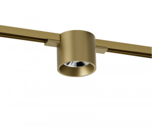 DK5743-SB Светильник для трека SHINE SPOT со светодиодом, D70*H60, 48V DC, 8W, RA?90, 3000K, IP20, сатинированная латунь, алюминий