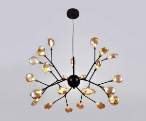 TR3013/27 DCF/TI темный кофе/янтарь G4/27 max 20W D750*650