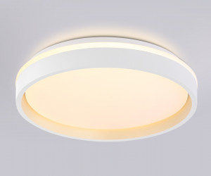 FZ601 WH/GD белый/золото IP20 46W 3000K-6500K+RGB D390*80 (ПДУ ИК)