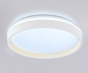 FZ601 WH/GD белый/золото IP20 46W 3000K-6500K+RGB D390*80 (ПДУ ИК)