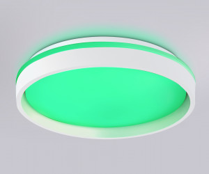 FZ601 WH/GD белый/золото IP20 46W 3000K-6500K+RGB D390*80 (ПДУ ИК)