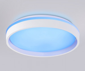 FZ601 WH/GD белый/золото IP20 46W 3000K-6500K+RGB D390*80 (ПДУ ИК)