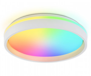 FZ601 WH/GD белый/золото IP20 46W 3000K-6500K+RGB D390*80 (ПДУ ИК)