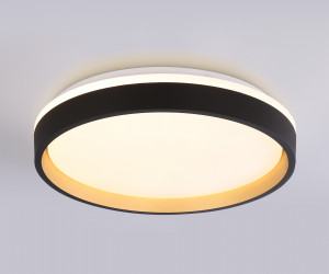 FZ604 BK/GD черный/золото IP20 46W 3000K-6500K+RGB D390*80 (ПДУ ИК)