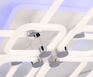 FA3866/4+4 WH белый 144W 3000K-6400K+RGB 627*627*121 (ПДУ РАДИО 2.4G)