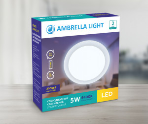 DLR 5W 6400K 185-250V (50W) (D80mm/A70mm)