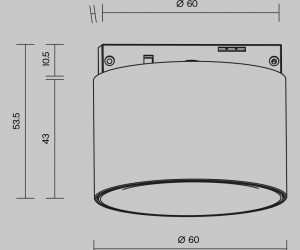 Трековый светильник Technical TR188-1-5W3K-M-BBS
