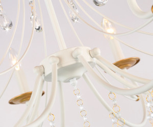 TR4917/8 WH/GD белый/золото E14/8 max 40W D740*930