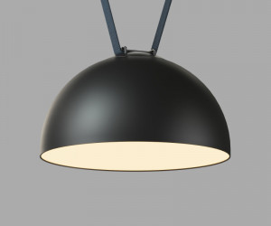 DK5563-BK Cветильник для трека-ремня Belty, серия Flow со светодиодом, D300*H171мм, 48V DC, 28W, RA90, 120°, 3000K, IP20, черный, алюминий