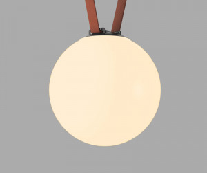 DK5555-BK Cветильник для трека-ремня Belty, серия Orb, со светодиодом, D230*H236мм, 48V DC, 15W, RA90, 120°, 3000K, IP20, черный, акрил