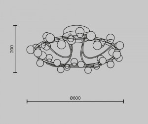 Потолочный светильник Maytoni MOD081CL-L36G3K