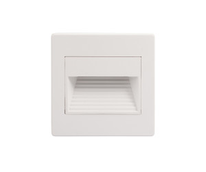 DK3050-WH Светильник встраиваемый в стену, IP 20, LED 3000, 1 Вт, белый, пластик