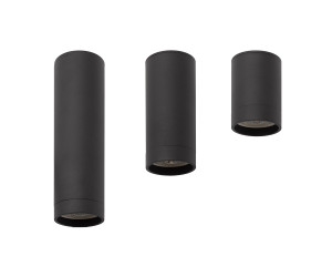 DK2051-BK Накладной светильник, IP 20, 15 Вт, GU10, черный, алюминий