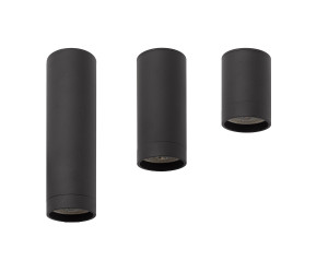 DK2052-BK Накладной светильник, IP 20, 15 Вт, GU10, черный, алюминий