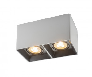 DK3035-WB Светильник накладной IP 20, 10 Вт, GU5.3, LED, белый/черный, пластик