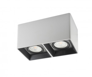 DK3035-WB Светильник накладной IP 20, 10 Вт, GU5.3, LED, белый/черный, пластик