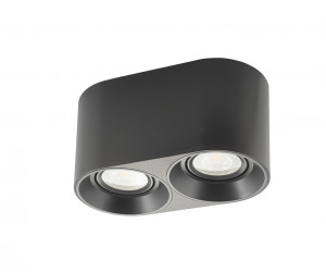 DK3036-BK Светильник накладной IP 20, 10 Вт, GU5.3, LED, черный, пластик