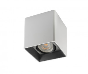 DK3030-WB Светильник накладной IP 20, 10 Вт, GU5.3, LED, белый/черный, пластик