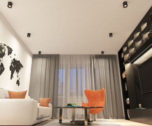 DK3090-BBR Светильник накладной, IP 20, 10 Вт, GU5.3, LED, черный/бронзовый, пластик