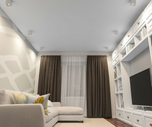 DK3080-WBR Светильник накладной, IP 20, 10 Вт, GU5.3, LED, белый/бронзовый, пластик